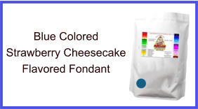 Blue Strawberry Cheesecake Fondant