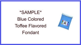 Blue Toffee Fondant Sample
