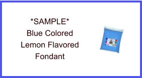 Blue Lemon Fondant Sample