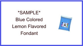 Blue Lemon Fondant Sample