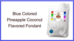 Blue Pineapple Coconut Fondant