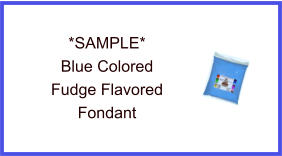Blue Fudge Fondant Sample