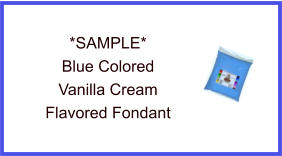 Blue Vanilla Fondant Sample