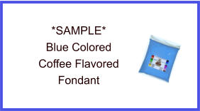 Blue Coffee Fondant Sample