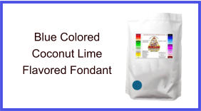 Blue Coconut Lime Fondant
