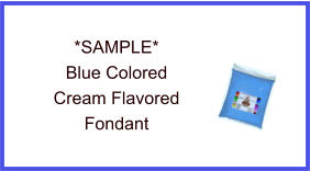 Blue Cream Fondant Sample