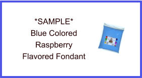 Blue Raspberry Fondant Sample