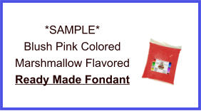 Blush Pink Marshmallow Fondant Sample
