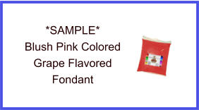 Blush Pink Grape Fondant Sample