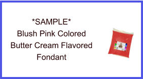 Blush Pink Butter Cream Fondant Sample