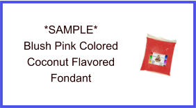 Blush Pink Coconut Fondant Sample