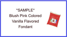 Blush Pink Vanilla Fondant Sample