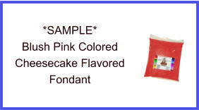 Blush Pink Cheesecake Fondant Sample