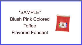 Blush Pink Toffee Fondant Sample