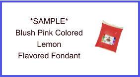 Blush Pink Lemon Fondant Sample