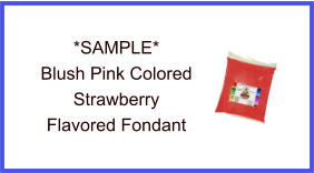 Blush Pink Strawberry Fondant Sample