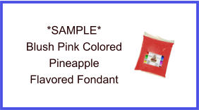 Blush Pink Pineapple Fondant Sample