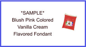 Blush Pink Vanilla Cream Fondant Sample