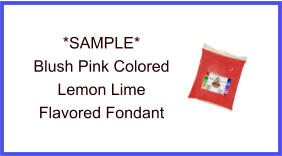 Blush Pink Lemon Lime Fondant Sample