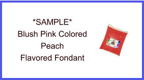 Blush Pink Peach Fondant Sample