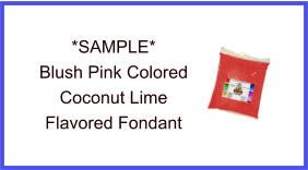 Blush Pink Coconut Lime Fondant Sample
