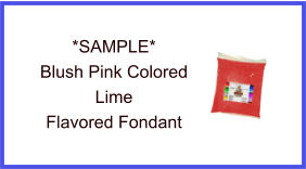 Blush Pink Lime Fondant Sample