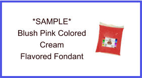 Blush Pink Cream Fondant Sample