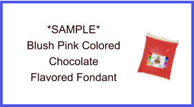 Blush Pink Chocolate Fondant Sample