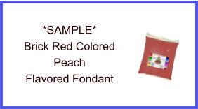 Brick Red Peach Fondant Sample