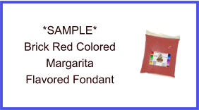 Brick Red Margarita Fondant Sample