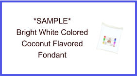 Bright White Coconut Fondant Sample