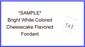 Bright White Cheesecake Fondant Sample