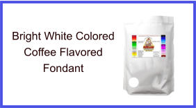 Bright White Coffee Fondant