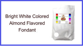 Bright White Almond Fondant