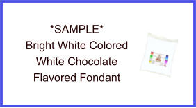 Bright White White Chocolate Fondant Sample