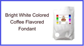 Bright White Coffee Fondant