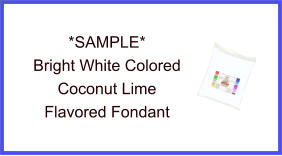 Bright White Coconut Lime Fondant Sample