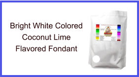 Bright White Coconut Lime Fondant