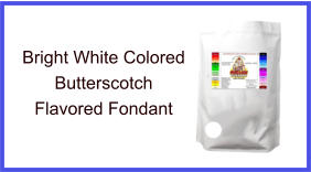 Bright White Butterscotch Fondant