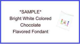 Bright White Chocolate Fondant Sample