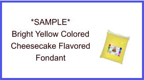 Bright Yellow Cheesecake Fondant Sample