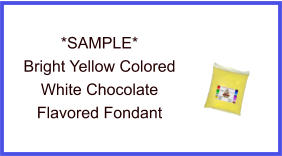 Bright Yellow White Chocolate Fondant Sample