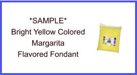 Bright Yellow Margarita Fondant Sample