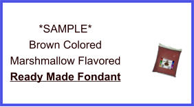 Brown Marshmallow Fondant Sample