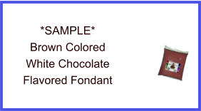 Brown White Chocolate Fondant Sample
