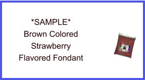 Brown Strawberry Fondant Sample