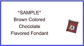 Brown Chocolate Fondant Sample