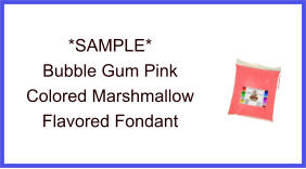 Bubble Gum Pink Marshmallow Fondant Sample