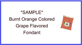 Burnt Orange Grape Fondant Sample
