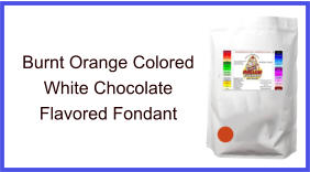 Burnt Orange White Chocolate Fondant